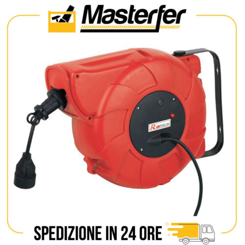 Avvolgicavo elettrico automatico 22 + 2 mt Ribitech PRDAE22 prolunga elettrica - Foto 1 di 7