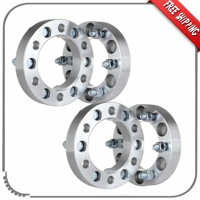 4Pcs 1.25" 6x5.5 to 6x5.5 Wheel Spacers 12x1.5 For 20062010 Hummer H3