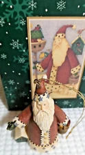 Vtg. Lang and Wise Santa's Companions Ornament in Box 2001 Debi Horn HTF RARE