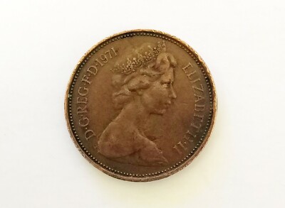 Rare 'New Pence' 1971 2p British Coins Queen Elizabeth II | eBay UK