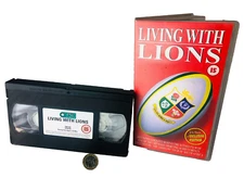 VHS Tape Video Living with Lions Rugby NO MOULD Vintage ra