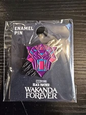 Black Panther Wakanda Forever Enamel Pin Disney Marvel Avengers New