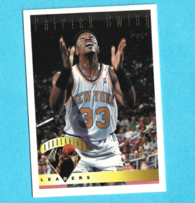 NBAカード　panini Patrick Ewing 1of1 1995 Topps Patrick Ewing #14 Rebounding Leaders New York Knicks