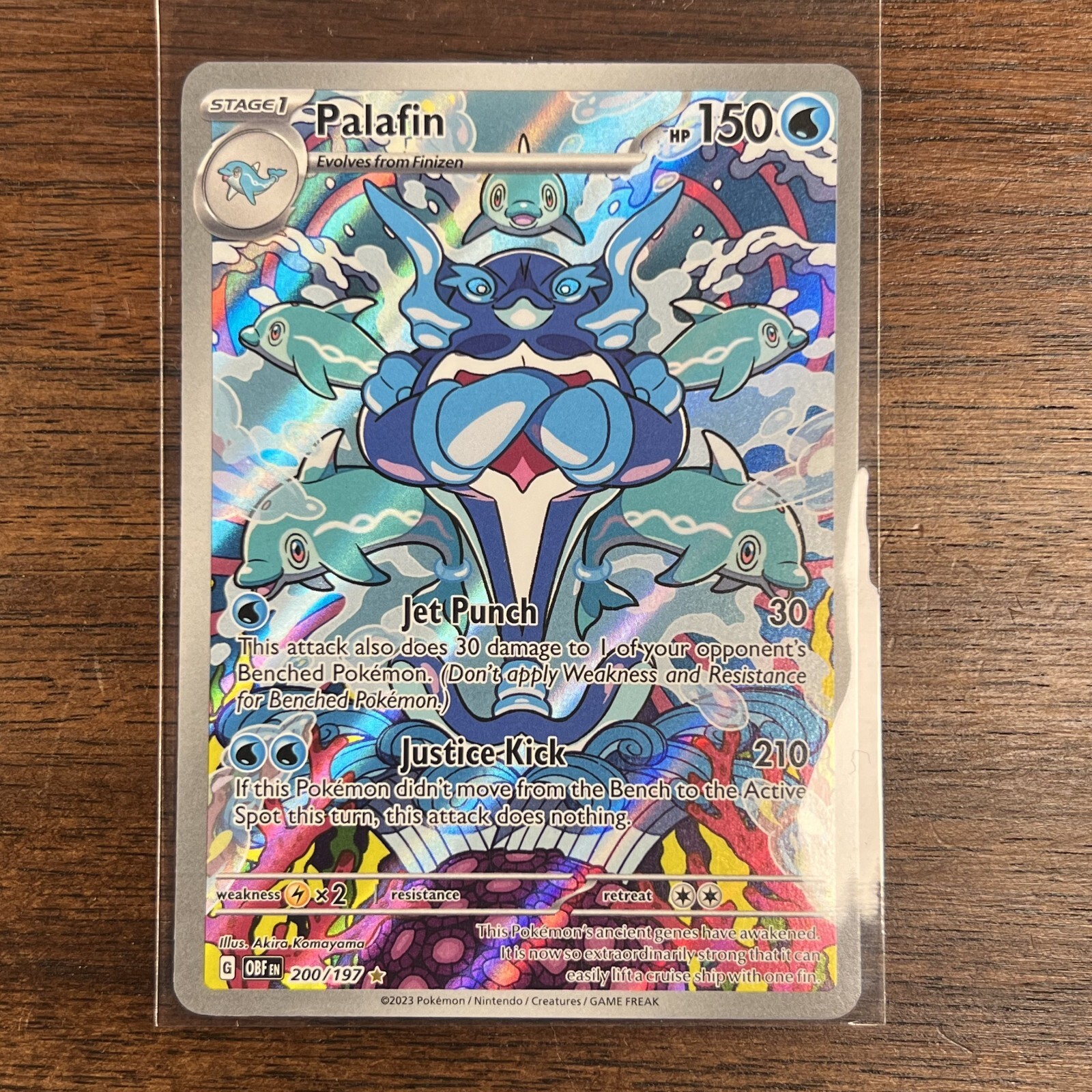 Pokemon Card - Palafin Obsidian Flames 200/197 Illustration Rare