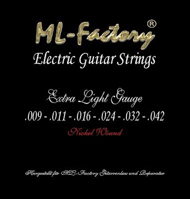 E-Gitarren Saiten ML-Factory  Extralight 09-42, Made in USA
