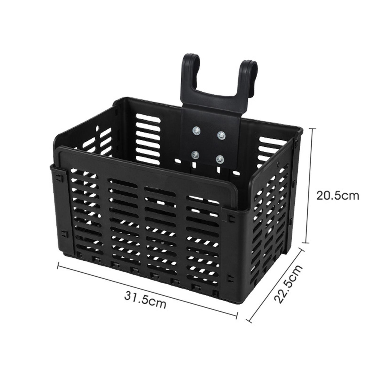 Bike Basket Heavy Duty Folding Front Rear Storage Basket for Dog