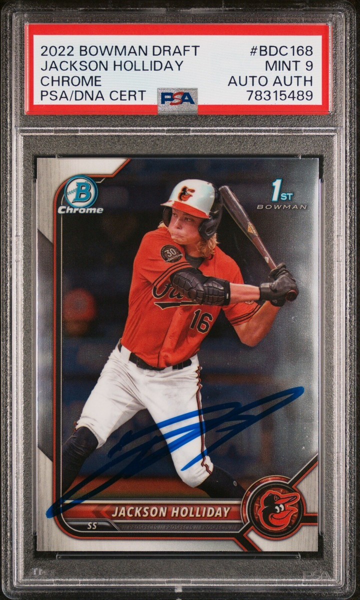 ジャクソン ホリデー 直筆サイン 2022 Bowman Draft PSA9 ジャクソン ホリデー 直筆サイン 2022 Bowman Draft PSA9 の通販