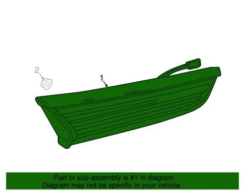 Lámpara de señal auxiliar de cierre trasero Buick LaCrosse genuina GM 2017-2019 26218069 Foto 3 de 3