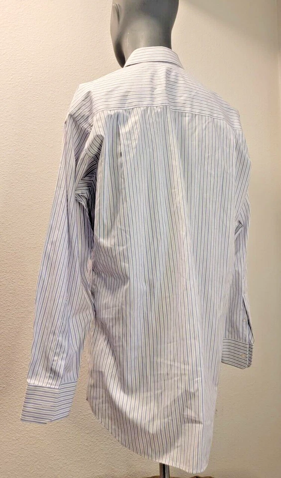 Camisa de vestir clásica IKE BEHAR New York para hombre talla 16-34 Foto 4 de 4