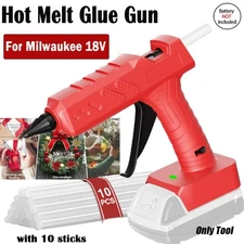 Hot Melt Glue Gun DIY Tool For Milwaukee 18V Battery For M18 Battery -Only Tool
