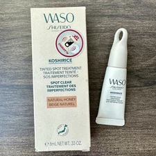 Shiseido WASO KOSHIRICE Tinted Spot Treatment - Natural Honey - NEW Open Box