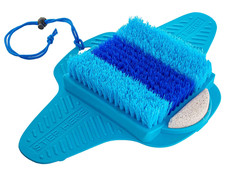 Shower Foot Scrubber Cleaner with Pumice Stone - Non Slip Suction Cup - Smooths,
