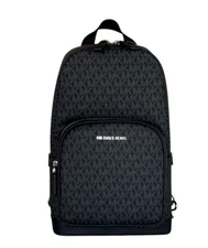 MICHAEL KORS COOPER COMMUTER SLING PACK BACKPACK MK BLACK