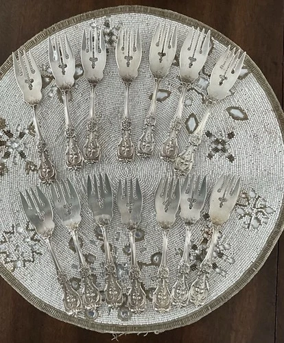 REED & BARTON FRANCIS FIRST STERLING SILVER SALAD FORK 6 1/8" NO MONO