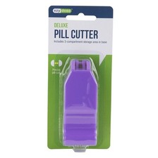 Ezy Dose Deluxe Precise Pill Cutter Includes 3 Compartment Storage Area in Base