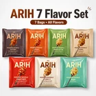 ARIH Modern Noodle 7 Flavor Variety Pack Korean Stir Fried Flat Noodles 7 Bags