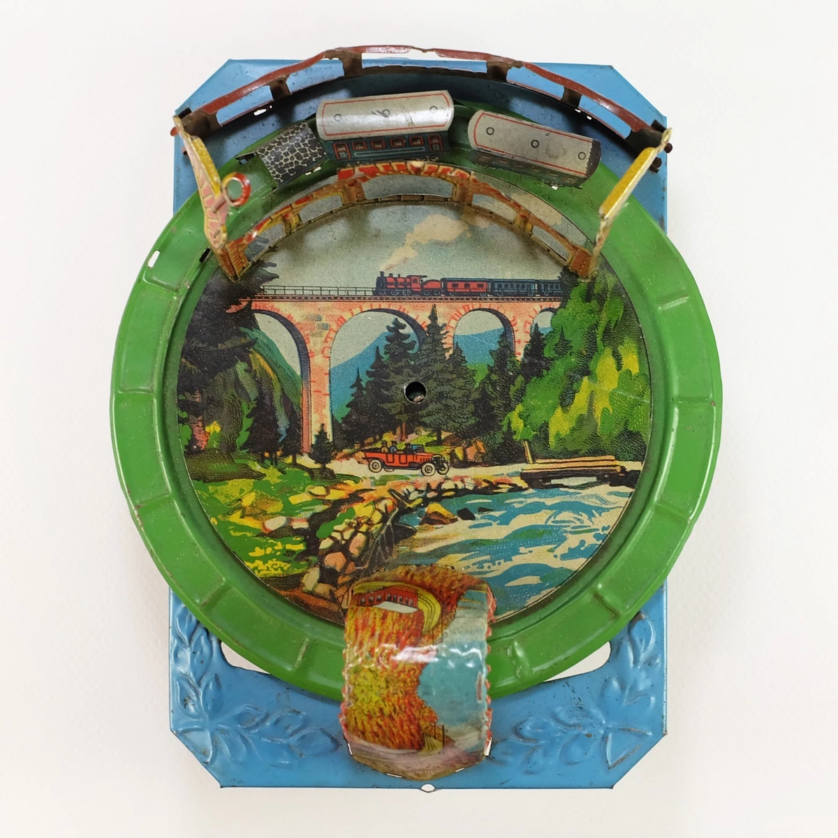 Jouet Ancien Tramway En Tôle – OROBR Germany – Mécanique – Années 1920