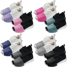 Haysandy 8 Pairs Dance Shoe Covers Over Shoes Socks for Medium, Multicolor 