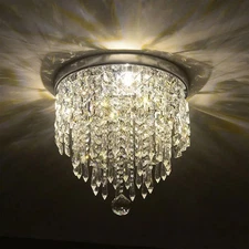 CO-Z 3-light Mini Crystal Chandelier with Raindrop Crystals