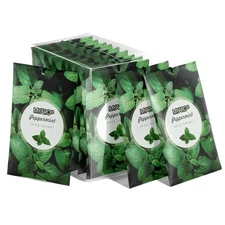  12 Packs Peppermint Potpourri Bags Sachets for Drawer and Closet, Long Mint