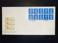 1995 10 x 2nd NVI QUESTA BOOKLET PANE ROYAL MAIL FDC & WINDSOR P.C. SHS