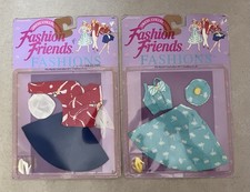 Lot De 2 Tenues Fashion Friends, Série Mattel Barbie, #7488 Et #7492, NRFB