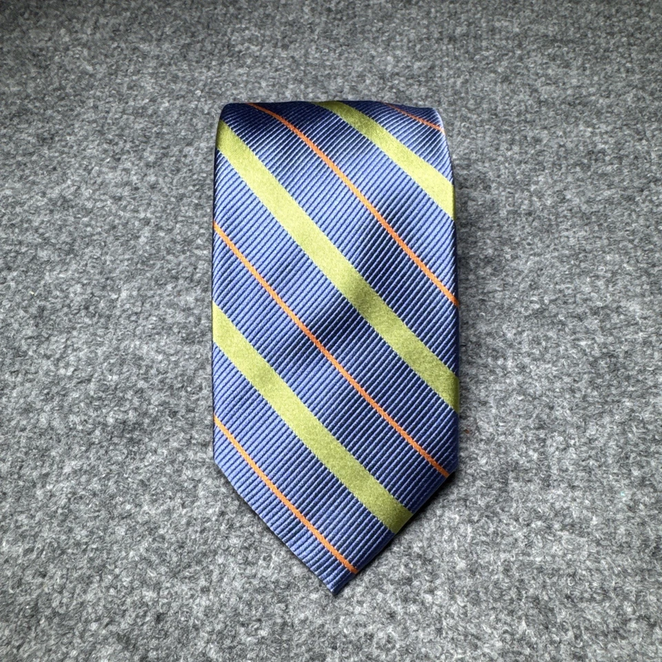 Галстук мужской Peter Millar 100% шелк разноцветный в полоску складной вручную - Изображение 2 из 4