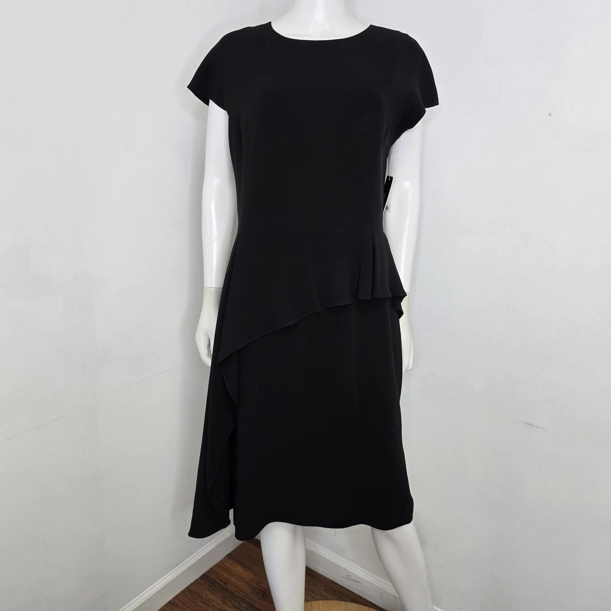 off the shoulder bodycon dress black Teri Jon Black Lace Floor Length Evening Gown