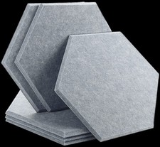 Hexagon Felt Bulletin Board Large Felt Pin Board Self Adhesive Cork Board for...