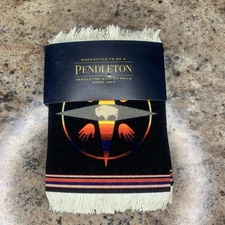 Set Of 4 Pendleton Coaster Rugs - Big Medicine - New Western Home Decor