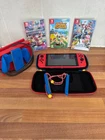 Nintendo Switch Mario Edition, TV dock + controller adapter, 4 games