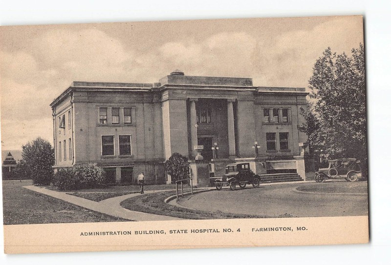 Farmington MO Postcard 1907-1915 State Hospital No. 4 Admin Building