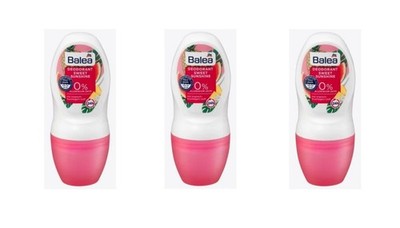3X BALEA DM COSMETICS  DEODORANT ROLL-ON SWEET SUNSHINE 50ML  3X50ML INCL.DUTY