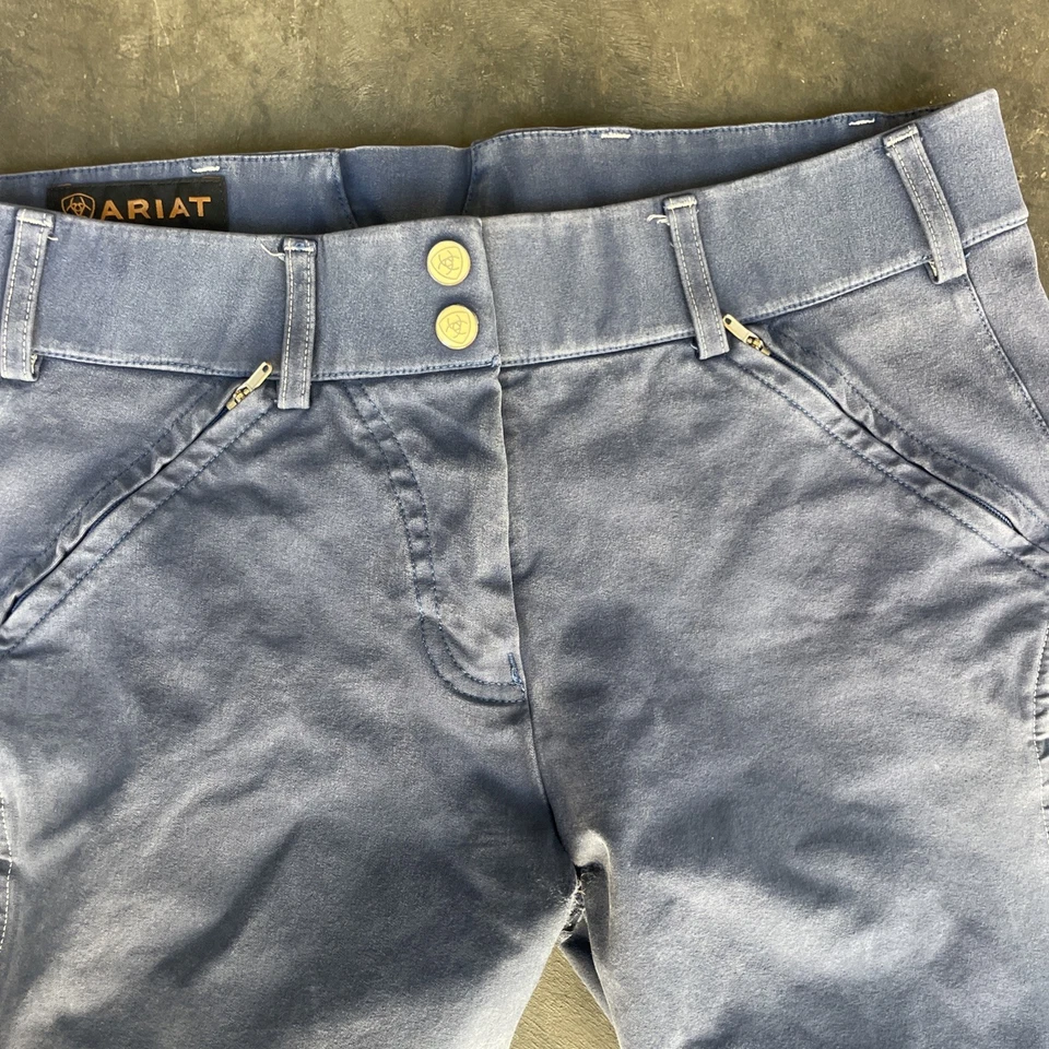 Pantalones de montar Ariat Breeches caballo para mujer 30R azul Foto 4 de 4