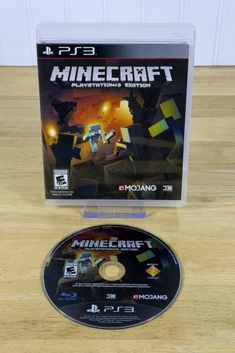 Minecraft PS3 PlayStation 3 Edition - W/ Case - Tested & Working - Mojang 2014!