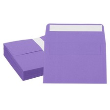 50 Pcs 6x4 Inch Invitation Envelopes Flat-Flap Greeting Card Dark Purple