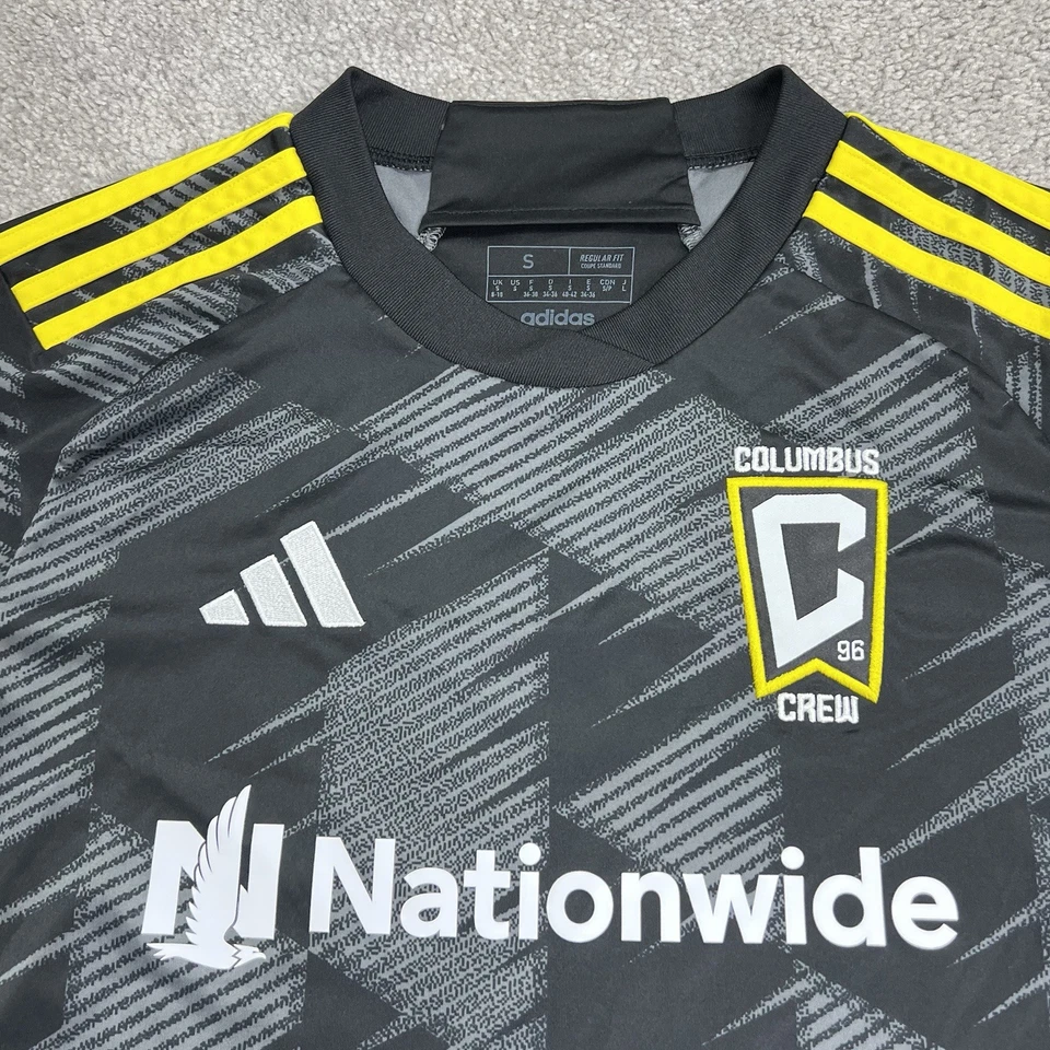 Columbus Crew 23/24 Away Authentic Jersey Women Small Adidas Black Soccer HU1393 - Image 3 of 4