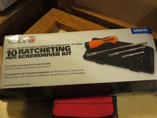 Matco  10pc. Ratcheting Screwdriver  Set SRS010 with form fit Case , New