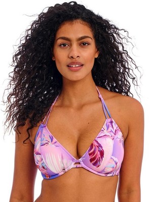 30DD Freya Miami Sunset Bikini Oberteil Neckholder ungepolstert Bügel Schwimmen 204904