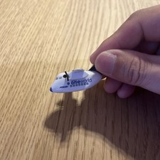 Malev Hungary One World airplane Magnet 1.5 inches wide and long