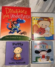 Baby Toddler Board Books Lot Of 4 Potty Training toilet Underpants girl Katz