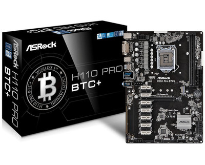 ASRock Intel H110 Pro BTC 13 1151 ATX DVI Motherboard