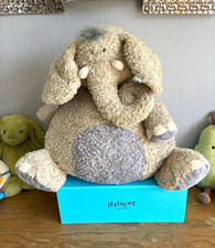 Jellycat tumblebum Elly elephant large very old Jellycat code rare and retired