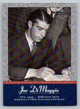 2001 UD Pinstripe Exclusives  Joe DiMaggio JD37