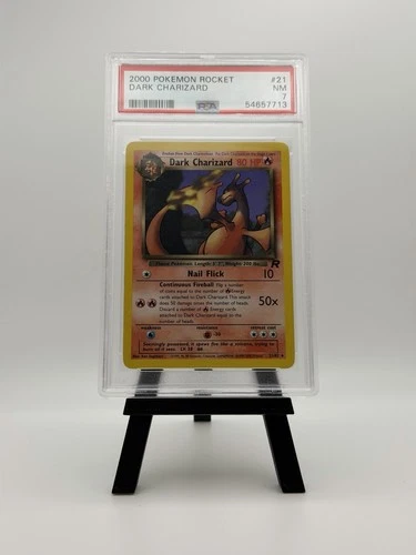 Pokémon Dark Charizard TCG Holo Rare Card 21/82 PSA 7 Non-Holo