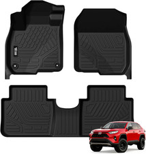 Car Floor Mats Fit Honda CR-V 2017-2022, Full Set 1St  2Nd Row Car Floor Liner,