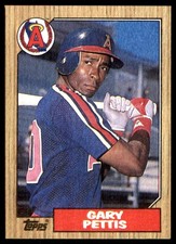 Gary Pettis 1987 Topps #278 Angels MLB READ FREE SHIPPING AutographDen