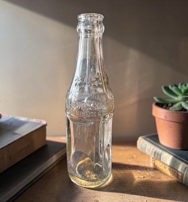 Vintage Coca Cola Soda Water Embossed Glass Bottle - Six Stars, Frederick, MD