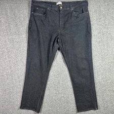 JOHN BLAIR Jeans Men's Size 42x32 Black Straight Leg Casual Everyday Wear Denim