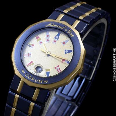 CORUM Admiral's Cup 時計 CORUM ADMIRAL'S CUP Ladies Nautical Watch - Solid 18K Gold